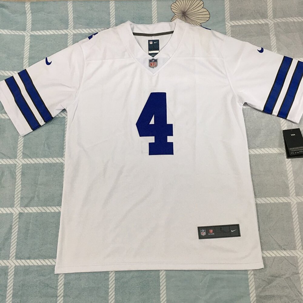 NFL 4 White Nike Jersey Player Dak Prescott